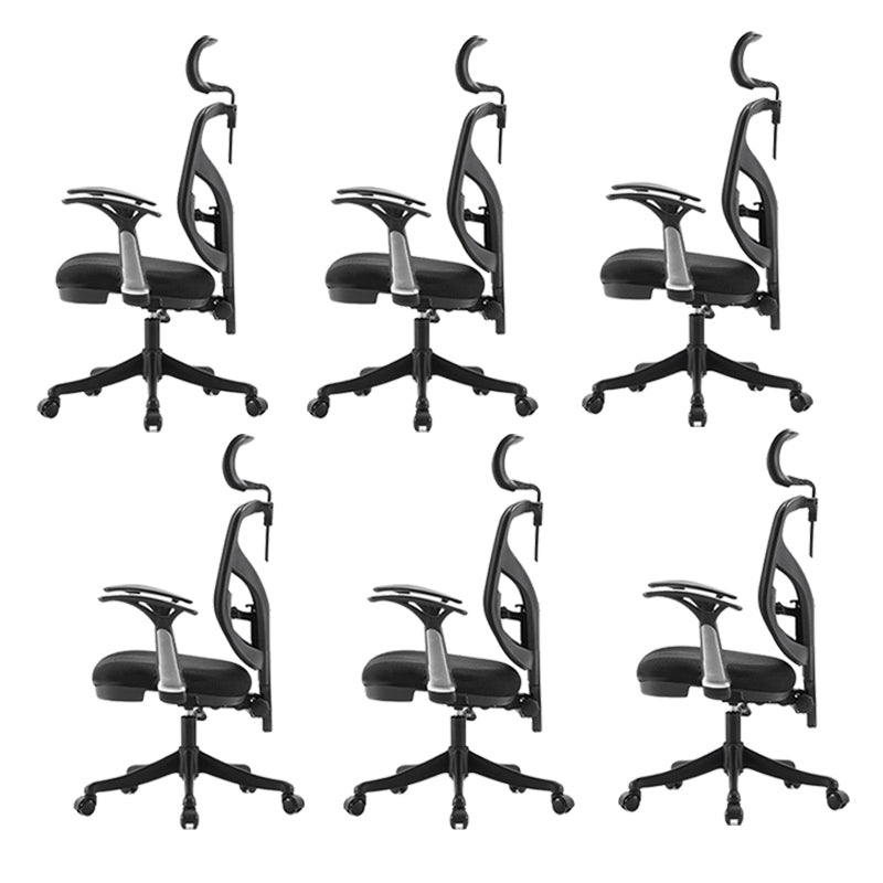 Modern Fixed Arms Task Chair Mesh Back Desk Chair for Office