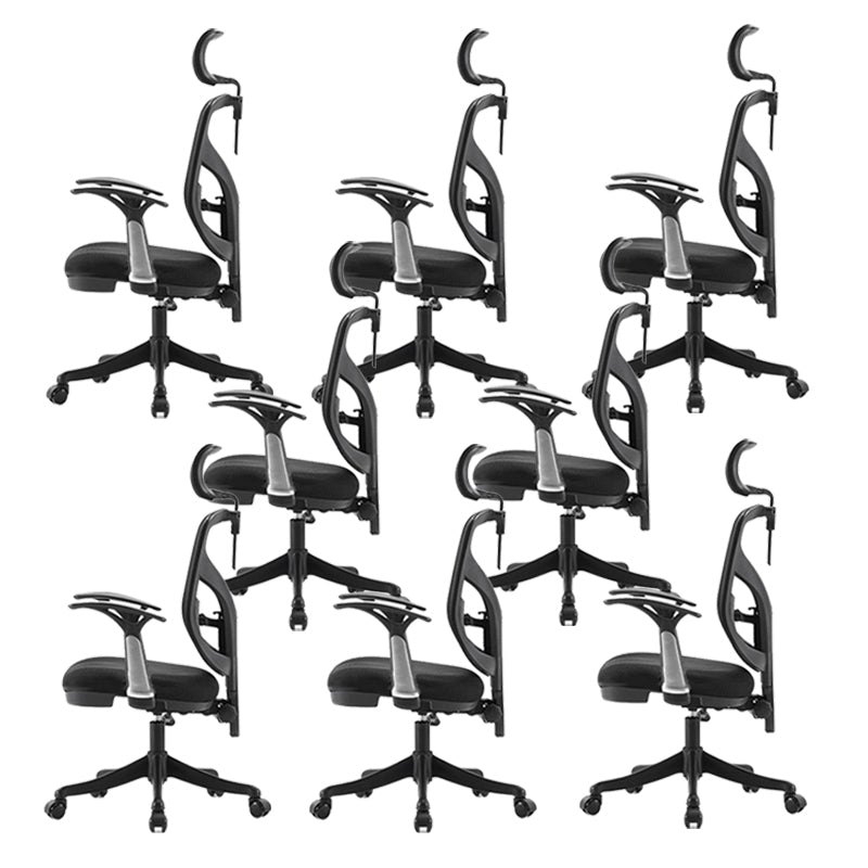 Modern Fixed Arms Task Chair Mesh Back Desk Chair for Office