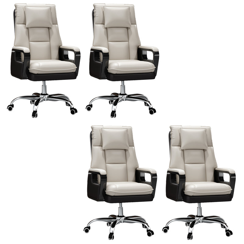 Modern Padded Arms Executive Chair Ergonomic Task Chair for Office