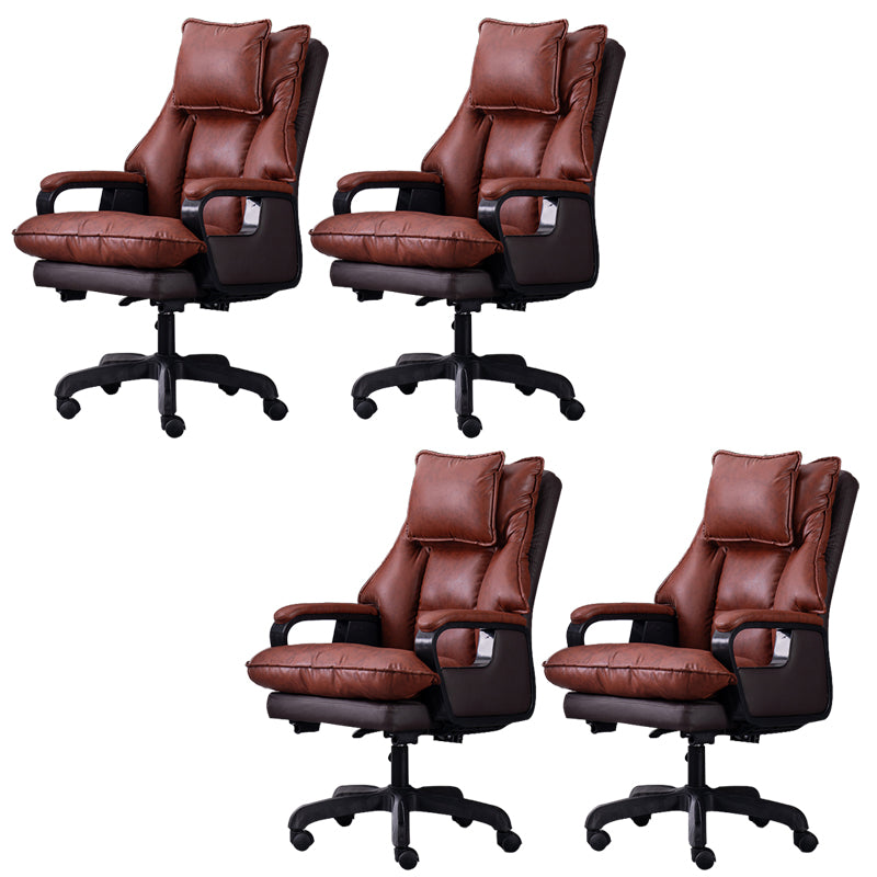 Modern Padded Arms Executive Chair Ergonomic Task Chair for Office