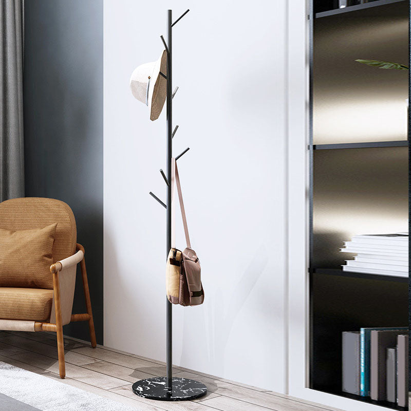 Free Standing Hall Tree Glam Style Metal Hall Tree with Coat Hook