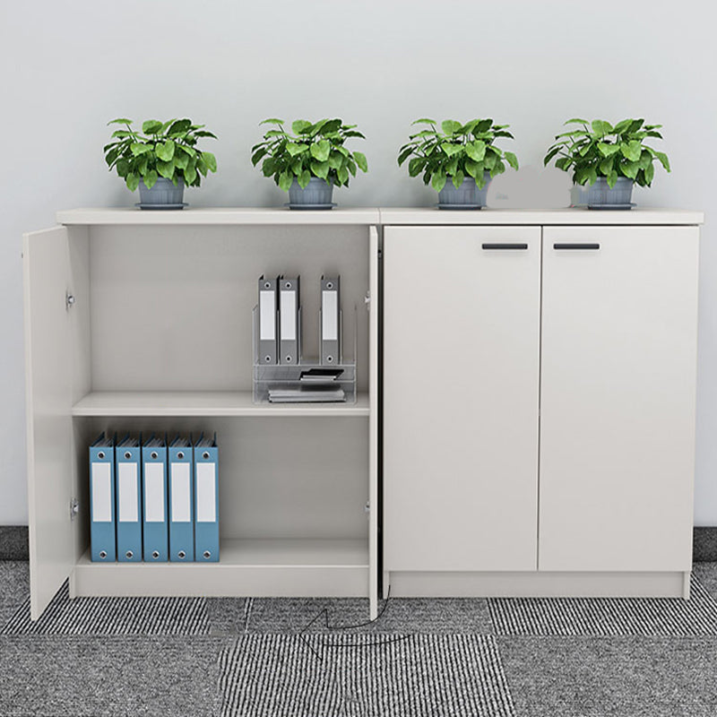 Modern Lateral Filing Cabinet Wooden Frame Key Locking File Cabinet