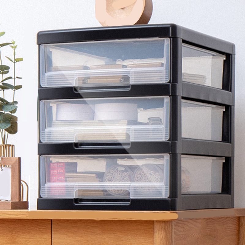 Vertical Transparent Filing Cabinet Modern Plastic Drawers Filing Cabinet