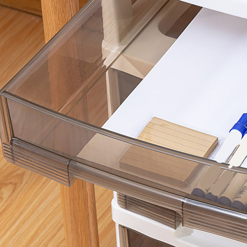 Vertical Transparent Filing Cabinet Modern Plastic Drawers Filing Cabinet