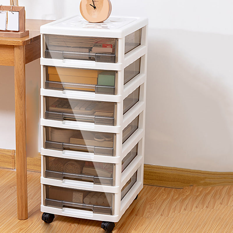 Vertical Transparent Filing Cabinet Modern Plastic Drawers Filing Cabinet