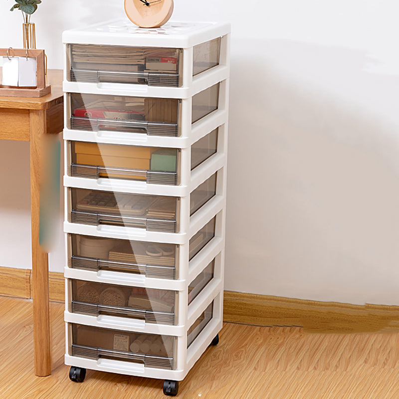 Vertical Transparent Filing Cabinet Modern Plastic Drawers Filing Cabinet