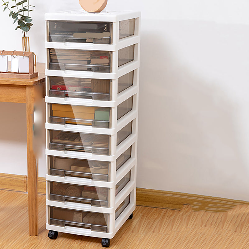 Vertical Transparent Filing Cabinet Modern Plastic Drawers Filing Cabinet