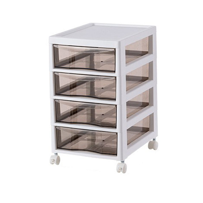 Vertical Transparent Filing Cabinet Modern Plastic Drawers Filing Cabinet