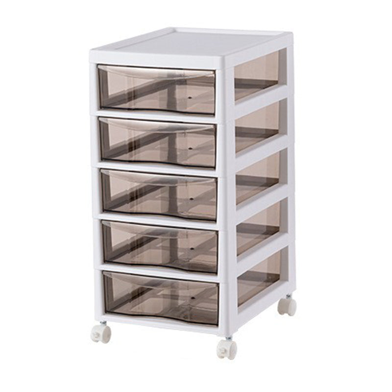 Vertical Transparent Filing Cabinet Modern Plastic Drawers Filing Cabinet