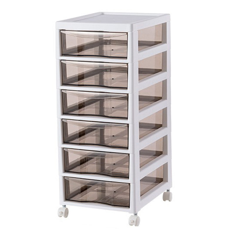 Vertical Transparent Filing Cabinet Modern Plastic Drawers Filing Cabinet