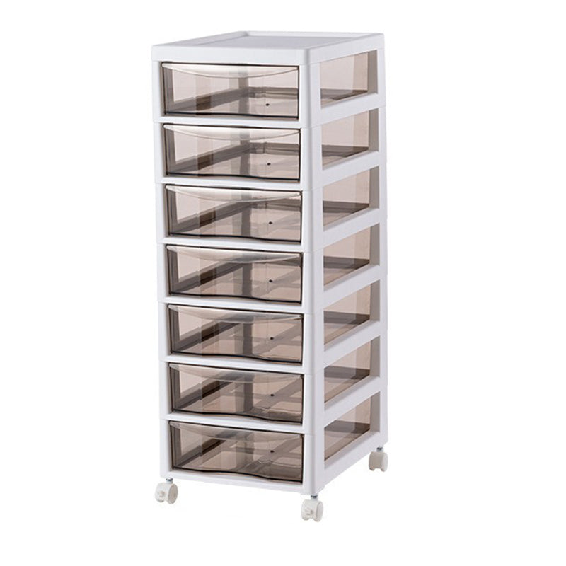 Vertical Transparent Filing Cabinet Modern Plastic Drawers Filing Cabinet