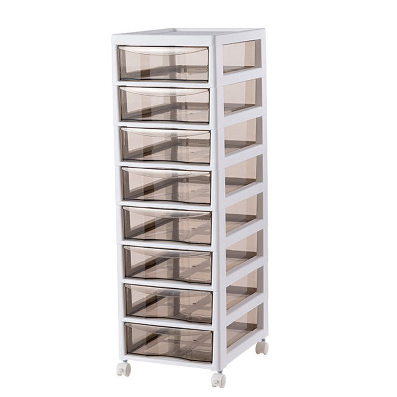 Vertical Transparent Filing Cabinet Modern Plastic Drawers Filing Cabinet