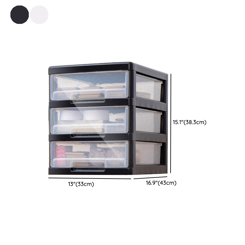 Vertical Transparent Filing Cabinet Modern Plastic Drawers Filing Cabinet