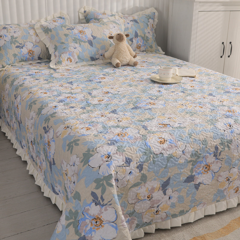 Sheet Sets Cotton Cartoon Printed Breathable Ultra Soft Wrinkle Resistant Bed Sheet Set