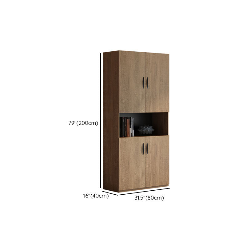 Medieval Modern File Cabinet Wooden Frame Vertical File Cabinet