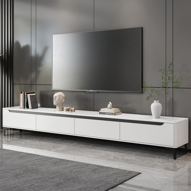 Contemporary TV Stand Console Stone Media Console for Living Room