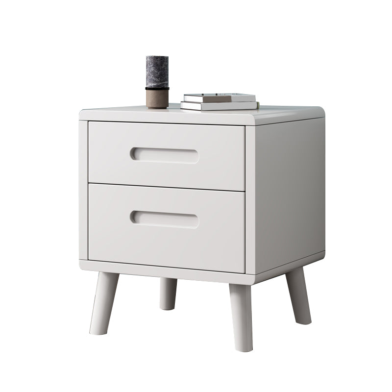 Wooden Accent Table Nightstand Modern Nightstand with Drawers