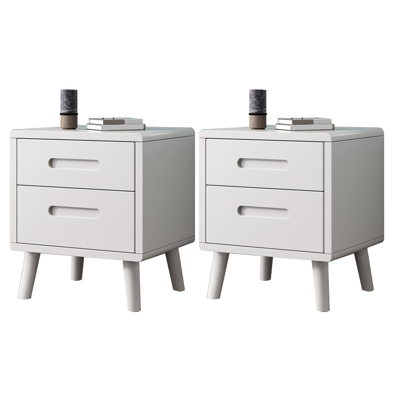 Wooden Accent Table Nightstand Modern Nightstand with Drawers