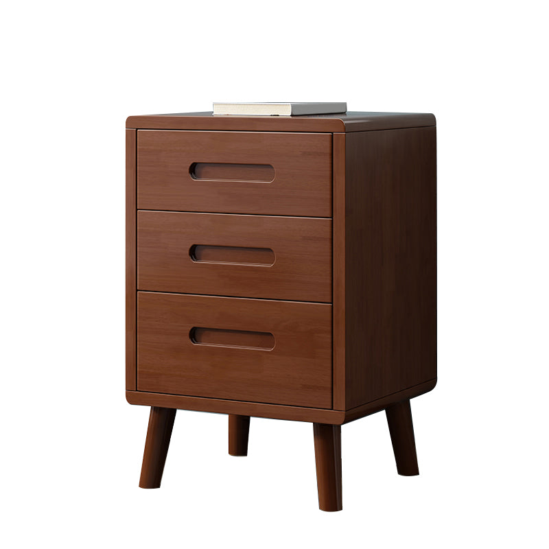 Wooden Accent Table Nightstand Modern Nightstand with Drawers