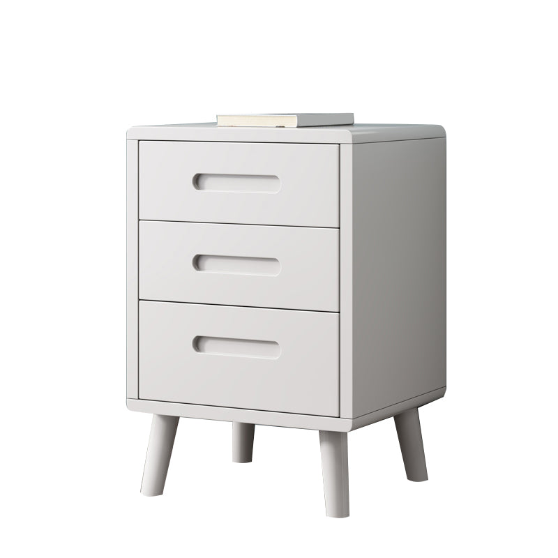 Wooden Accent Table Nightstand Modern Nightstand with Drawers