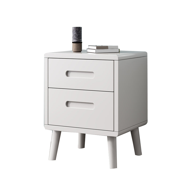 Wooden Accent Table Nightstand Modern Nightstand with Drawers