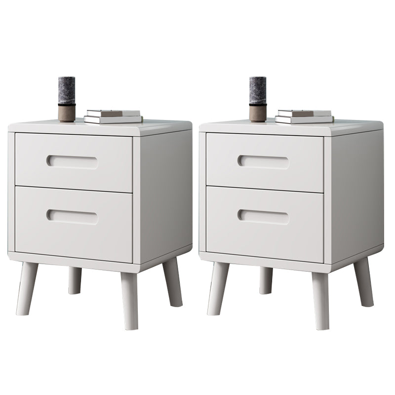 Wooden Accent Table Nightstand Modern Nightstand with Drawers