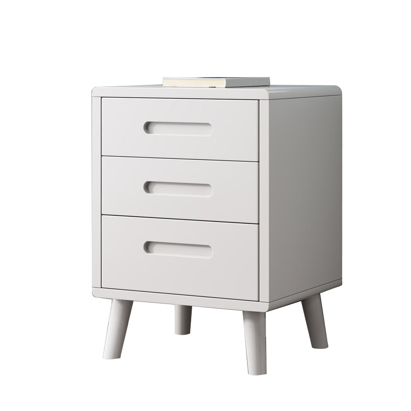 Wooden Accent Table Nightstand Modern Nightstand with Drawers