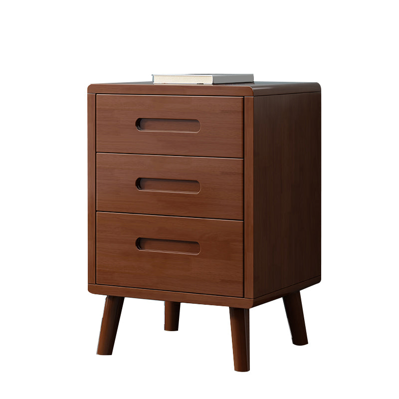 Wooden Accent Table Nightstand Modern Nightstand with Drawers