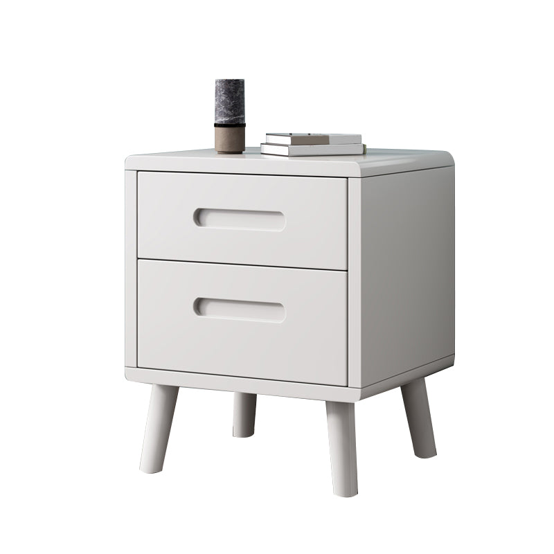 Wooden Accent Table Nightstand Modern Nightstand with Drawers