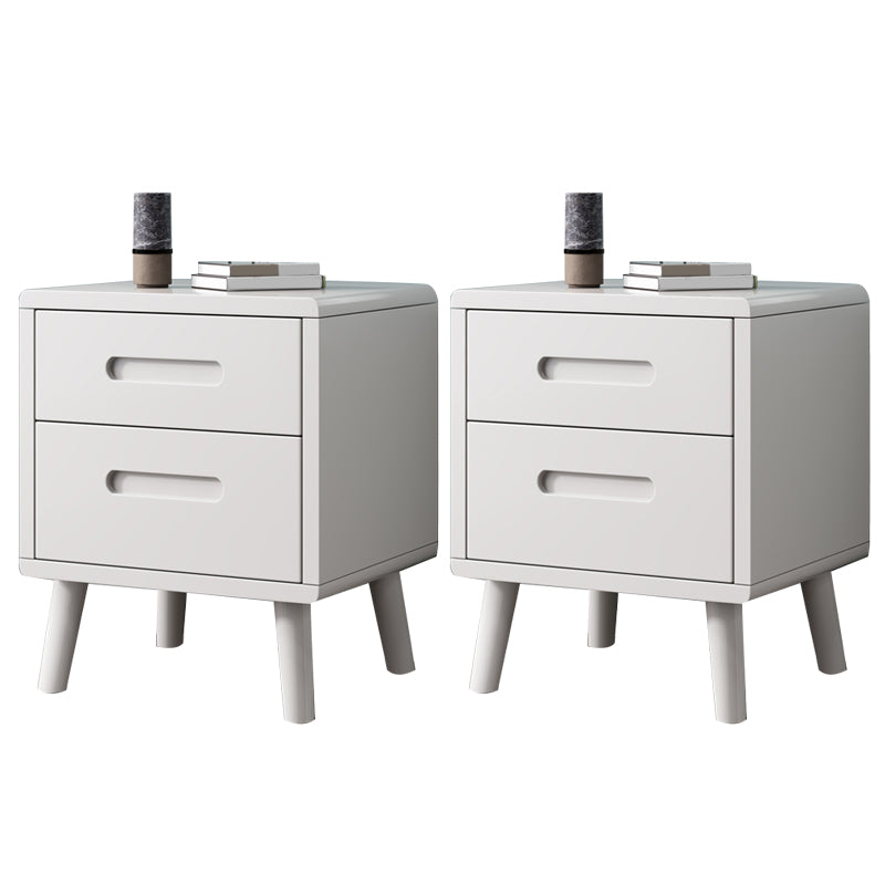 Wooden Accent Table Nightstand Modern Nightstand with Drawers