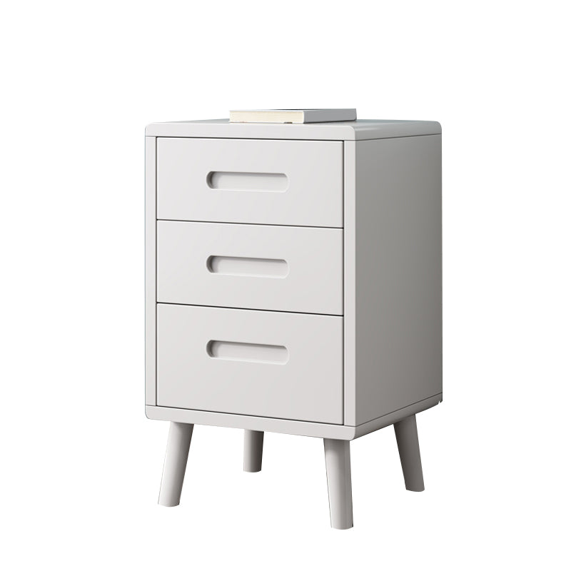 Wooden Accent Table Nightstand Modern Nightstand with Drawers