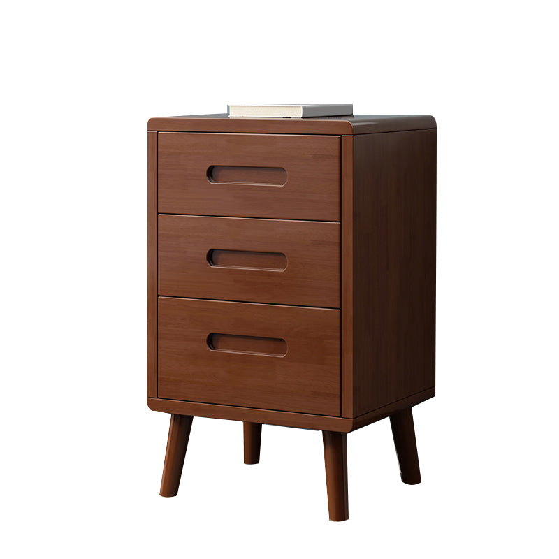 Wooden Accent Table Nightstand Modern Nightstand with Drawers