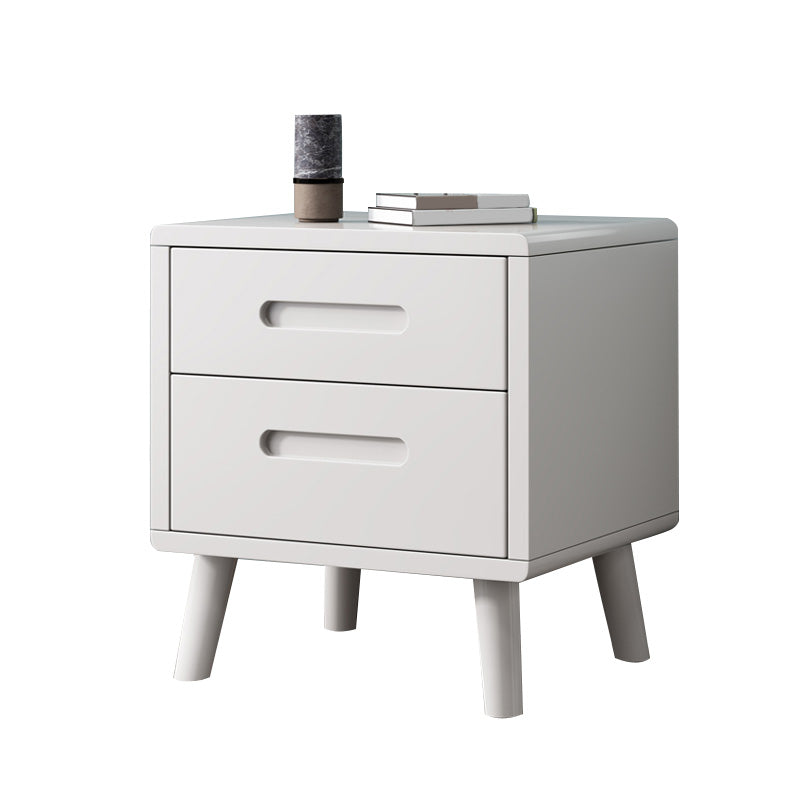 Wooden Accent Table Nightstand Modern Nightstand with Drawers