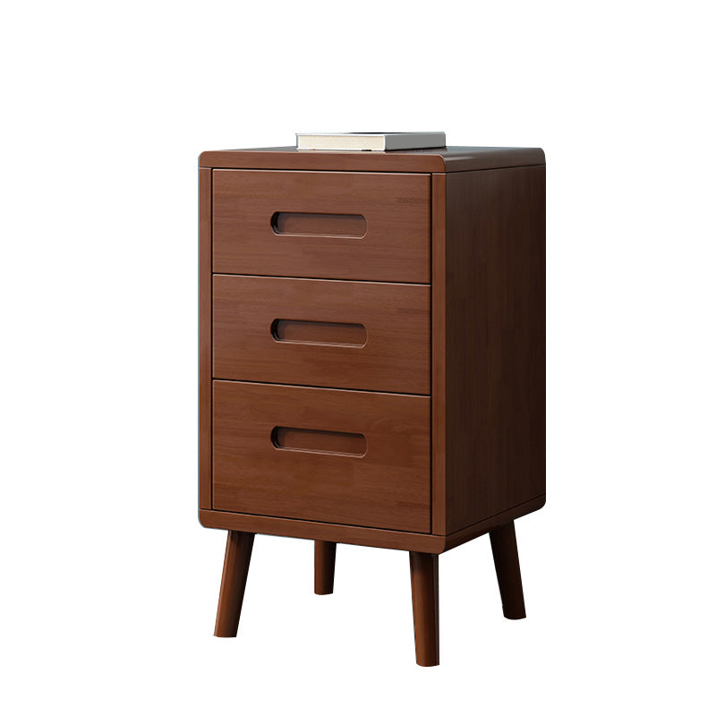 Wooden Accent Table Nightstand Modern Nightstand with Drawers