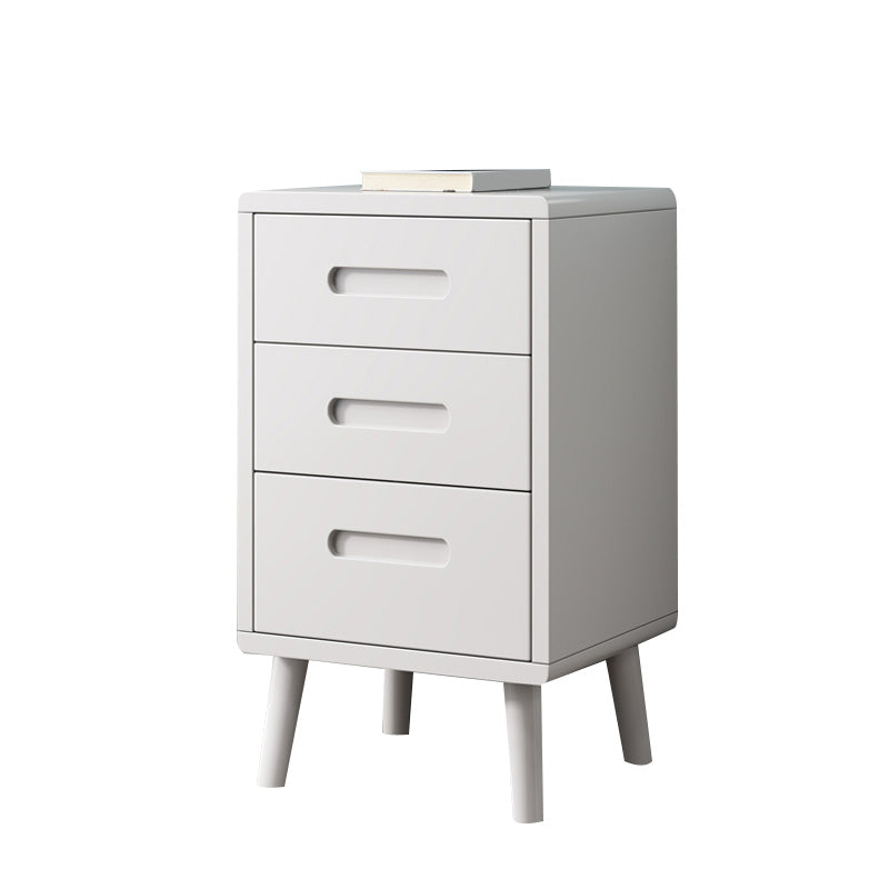 Wooden Accent Table Nightstand Modern Nightstand with Drawers