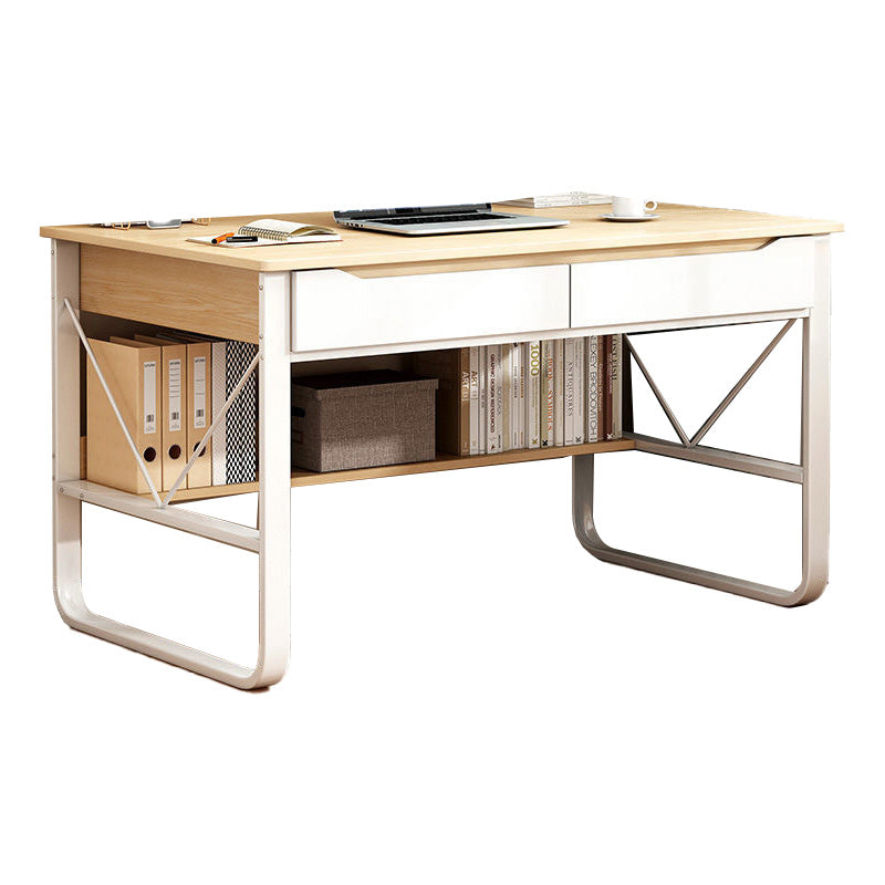 Industrial Office Desk Manufactured Wood Writing Desk for Bedroom