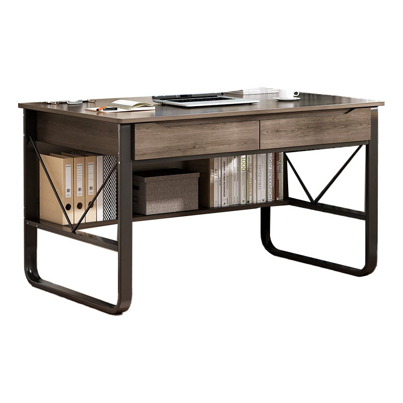 Industrial Office Desk Manufactured Wood Writing Desk for Bedroom