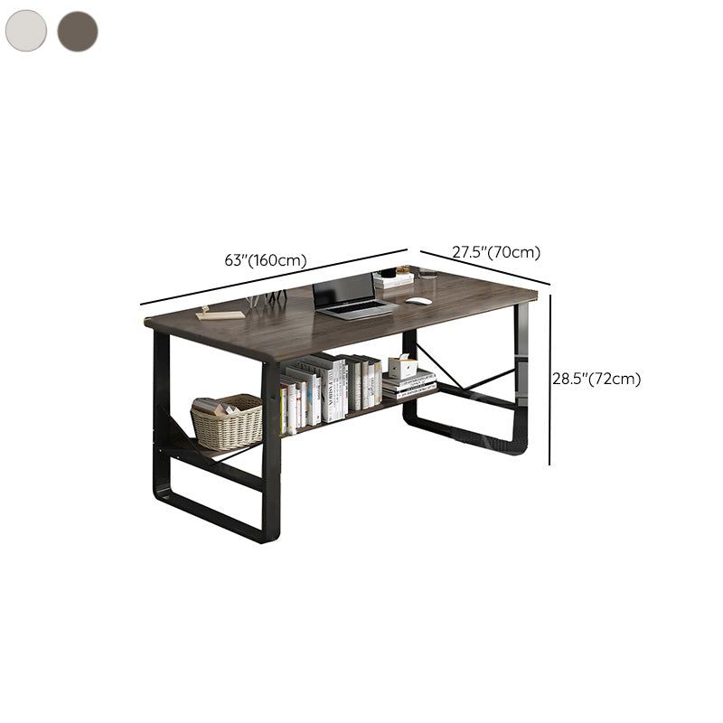 Industrial Office Desk Manufactured Wood Writing Desk for Bedroom