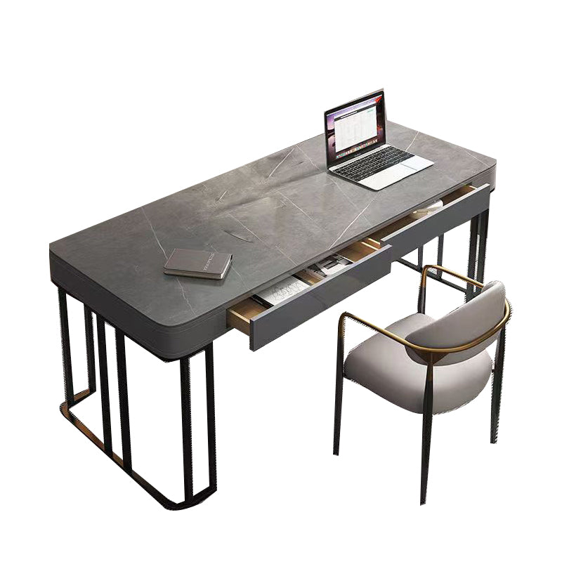 Rectangular Shaped Modern Office Table Stone Writing Desk for Office