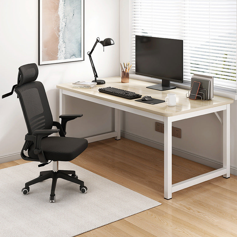 Industrial Engineered Wood Writing Desk Rectangular Desk with Metal Legs