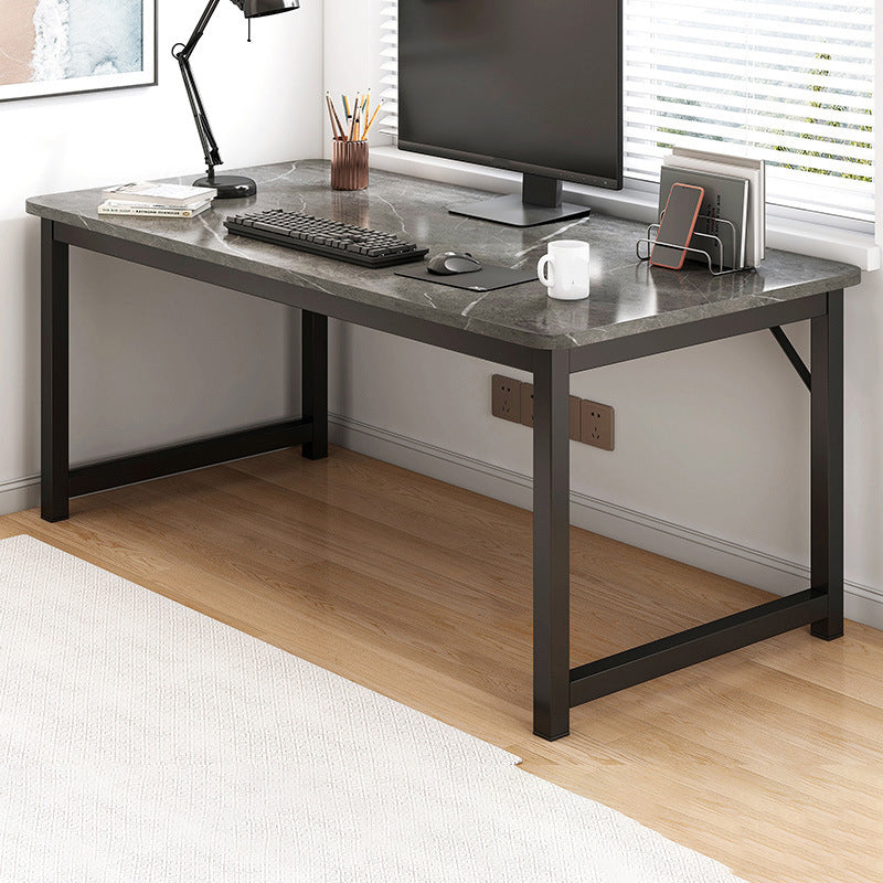 Industrial Engineered Wood Writing Desk Rectangular Desk with Metal Legs