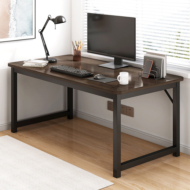 Industrial Engineered Wood Writing Desk Rectangular Desk with Metal Legs