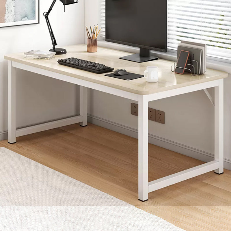 Industrial Engineered Wood Writing Desk Rectangular Desk with Metal Legs