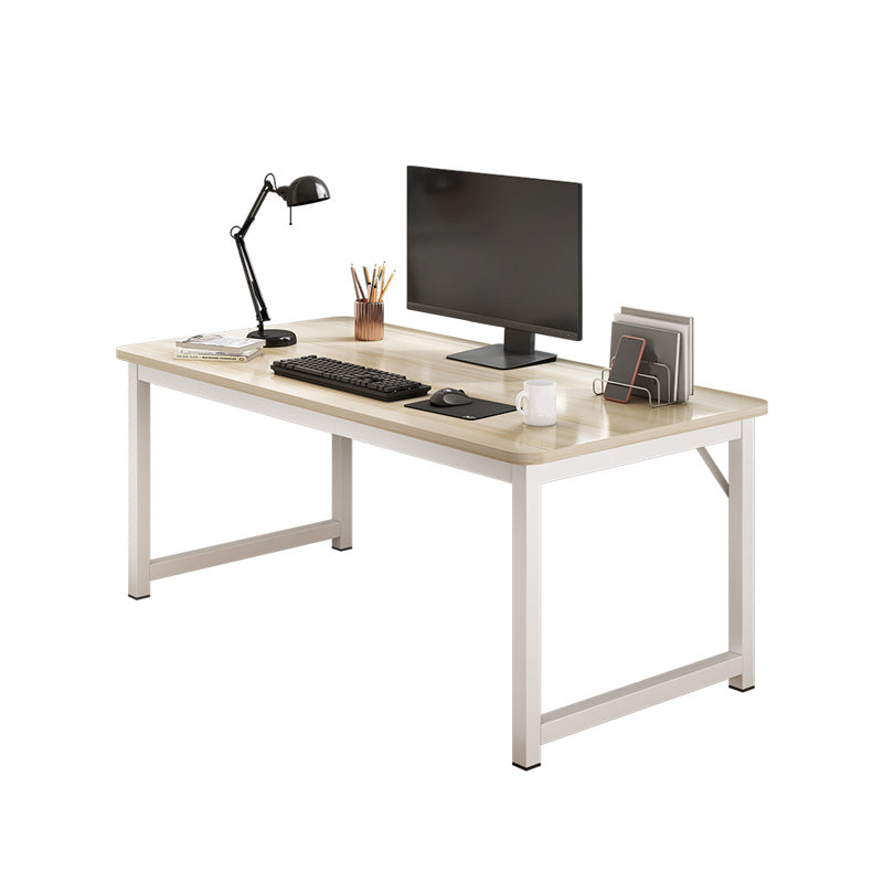 Industrial Engineered Wood Writing Desk Rectangular Desk with Metal Legs