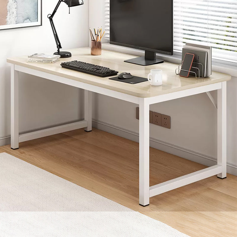 Industrial Engineered Wood Writing Desk Rectangular Desk with Metal Legs