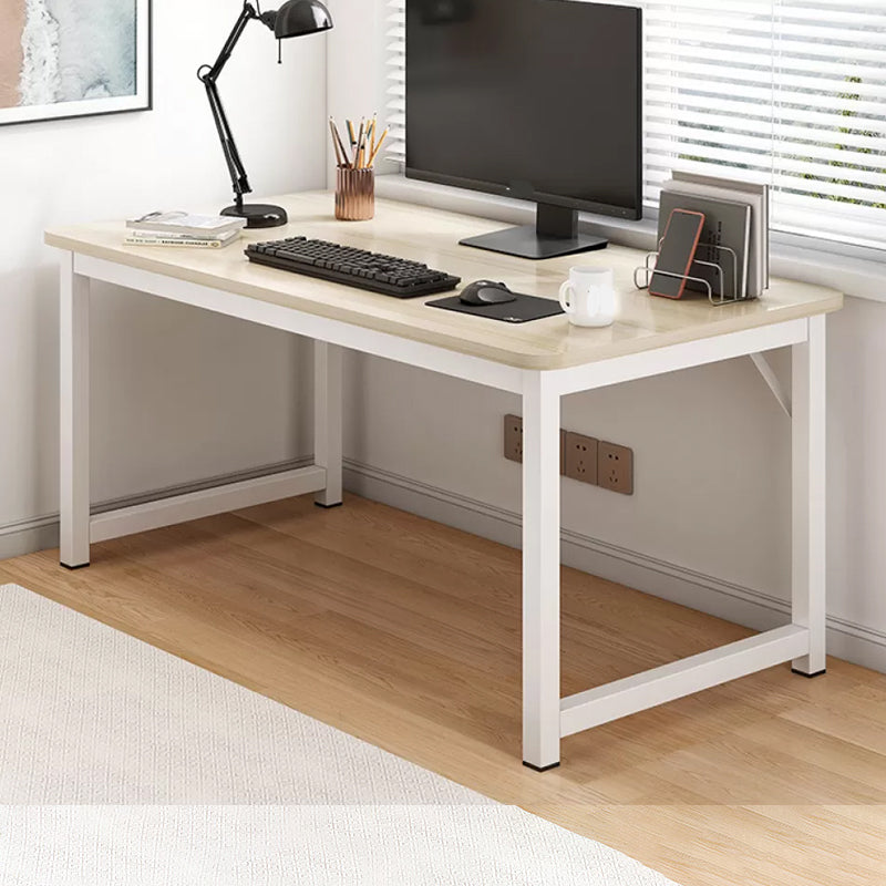 Industrial Engineered Wood Writing Desk Rectangular Desk with Metal Legs