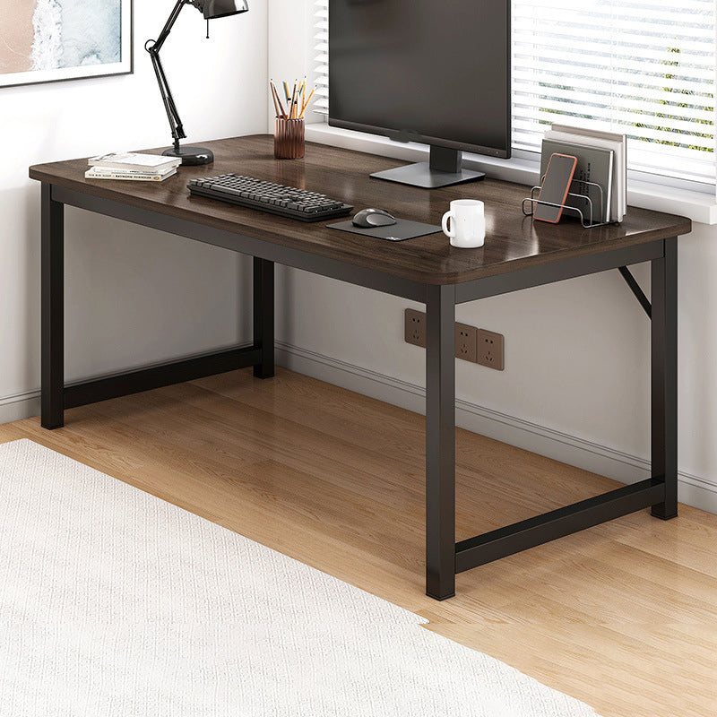 Industrial Engineered Wood Writing Desk Rectangular Desk with Metal Legs