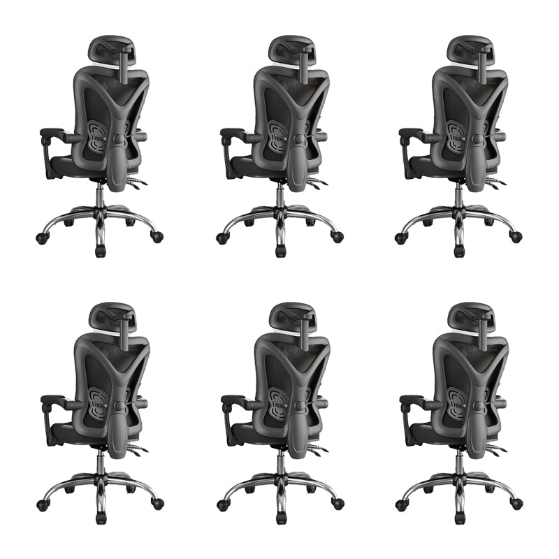 Modern Padded Arms Task Chair Mesh Back Desk Chair for Office