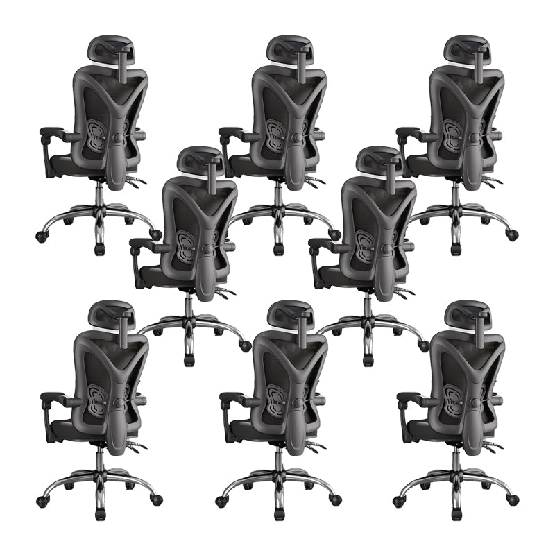 Modern Padded Arms Task Chair Mesh Back Desk Chair for Office