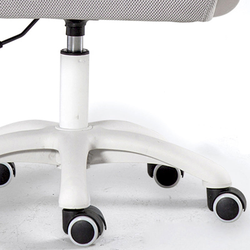 Modern Fixed Arms Slide Chair No Distressing Ergonomic Desk Chair with Wheels